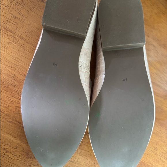 Jack Rogers Beige Croc-Embossed Loafers - Picture 5 of 5